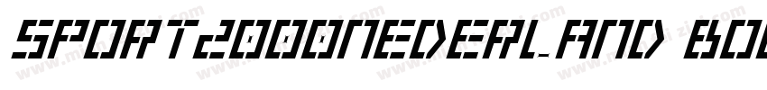 Sport2000Nederland Bold字体转换